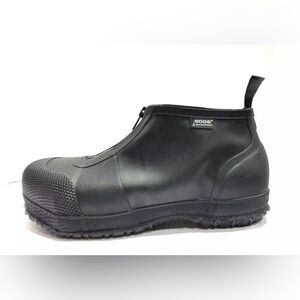 Bogs Mens Overshoe Zip Waterproof Boot Black Size US11 M EU44